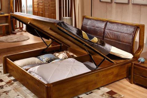 Giường ngủ thông minh gỗ tự nhiên GT105