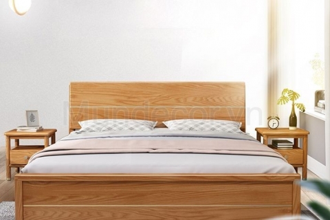 Giường ngủ gỗ tự nhiên đẹp GN037