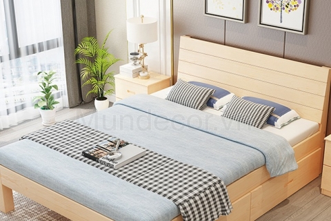 Giường ngủ hiện đại thông minh có ngăn kéo GH115