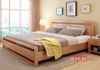 Giường ngủ hiện đại gỗ sồi GH039