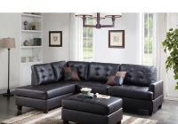Ghế sofa da đen SD035