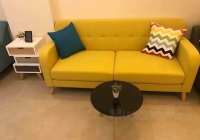 Sofa văng phòng khach màu vàng SV021