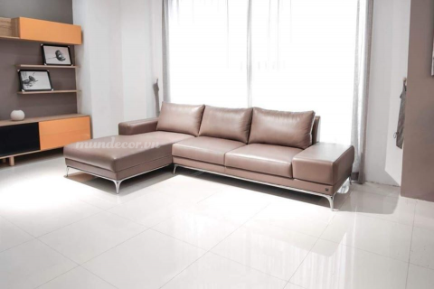 Sofa góc phòng khách chất liệu da SD026