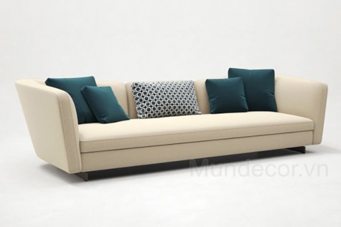 Sofa văng nỉ màu kem SV001